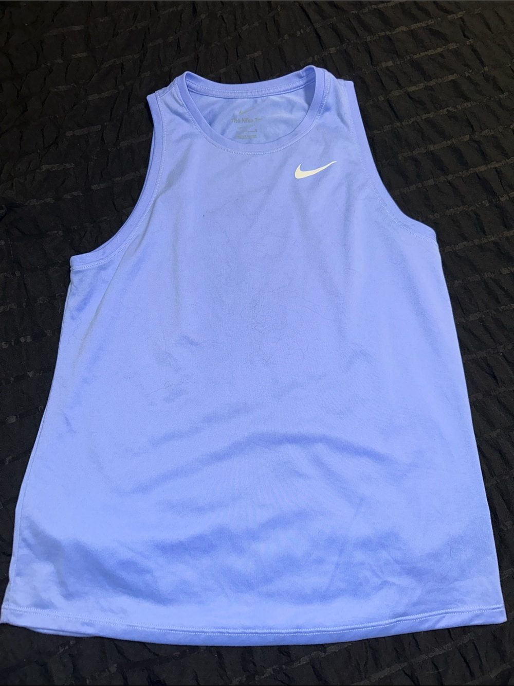 Nike womens Light Lavender  Athletic Tank Top with white Swoosh NWOT sz med